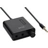 InLine 22335 Amplificatore Cuffie Mobile, Bass-Boost, Jack da 3.5 mm, Batteria Interna, Nero