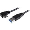 StarTech.com Cavo Micro USB 3.0 Slim, USB-A a Micro-B ad Angolo Sinistro da 2 m, M/M