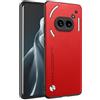 HAFFAN Custodia Cover Protettiva per Cellulare per NothingPhone (2A) / NothingPhone (2A) Plus (6.7 inches), Stile Similpelle - Rosso