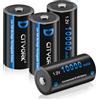 CITYORK Batterie D Ricaricabili 8000mAh - 1.2V Ni-MH Batteria ad Alta Capacità D Size Batterie Ricaricabili a Celle D ad Alta Capacità con Scatola (4 Pezzi)