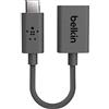 Belkin F2CU036btBLK cavo USB USB 3.2 Gen 1 (3.1 Gen 1) USB C USB A Nero