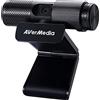 Avermedia Live Streamer Cam 313, Copertura di Protezione, Cattura Video Fhd 1080P, Plug And Play, Micro, Stream, Giochi, Youtube, Twitch, Telecamera Girevole a 360 Gradi con Filtri (Pw313), Nero