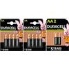 Duracell 10X Duracell AA Ricaricabile 2500 mAh (2 Blister Da 4 Batterie + 1 Blister Da 2 Batterie) 10 Pile Stilo Ricaricabili