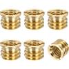 PATIKIL 6Pcs Adattatore Filettato Femmina 1/4 A Maschio 3/8 Riduttore Per Montaggio Su Treppiede Vite In Acciaio Al Carbonio Per Treppiede O Monopiede Fotografico, Bronzo