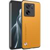 HAFFAN Custodia Cover Protettiva per Cellulare per Xiaomi MI 13T / Xiaomi MI 13T Pro (6.67 inches), Stile Similpelle - Giallo