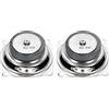 QUARKZMAN 2Pz 3W 4 Ohm Quadrato Mini Altoparlante-Guscio Metallico Interno Micro Magnete Speaker Per Piccoli Altoparlanti-DVD EVD Multimediale Mobile Radio