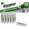 Energizer Power Plus Rechargeable AAA, 12 Pack AMZ, Amazon Exclusive