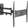 Meliconi Slimstyle Plus 400 Sdr, Supporto con Doppio Braccio da Parete per Tv a Schermo Piatto Da 40'' A 82'', Nero