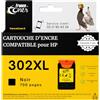 France Toner - Cartucce d'Inchiostro Compatibili 302XL Nero - Alta Capacità - Compatibile con HP DeskJet 1110, 2130, 2132, 2134, 2136 e OfficeJet 3830 Series
