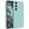 HAFFAN Custodia in Silicone TPU Compatibile con Samsung Galaxy S23 (6.1 inches), Cover Case Protettiva per Cellulare - Ciano chiaro