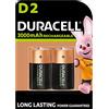 Duracell 2X Duracell D Ricaricabili 3000 mAh (1 Blister Da 2 Batterie) 2 Pile