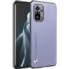 HAFFAN Custodia Cover Protettiva per Cellulare per Redmi Note 10S / Redmi Note 10 (4G) / POCO M5s (6.43 inches), Stile Similpelle - Viola chiaro