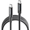 NGS KNOT 100W-3 - Cavo da USB C a USB C da 3 m, ricarica rapida da 100 W, trasferimento dati a 480 Mbps, elevata durata, ideale per cellulari, tablet e laptop