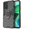 ESTH® Custodia per Xiaomi Redmi 10 5G/Note 11E con 360° Rotante Staffa, [Compatibile con Supporto Magnetico per Auto], Cover Paraurti PC + TPU, Nero