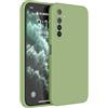 HAFFAN Custodia in Silicone TPU Compatibile con Realme 6 (6.5 inches), Cover Case Protettiva per Cellulare - Verde Matcha