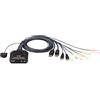 ATEN CS22DP USB DisplayPort Cable Switch Kvm con selettore remoto, 2 porta