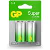 GP Batteria Super Alcaline Mezza Torcia C (Blister 2 Pezzi)