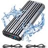 GRAUGEAR | Custodia esterna | per M.2 NVMe SSD | USB 3.2 Gen 2 (10 Gbit/s) | USB-C | USB-A | Sistema di raffreddamento | 2x Pad termici | Custodia in alluminio | IP66 | G-M201-AC-10G