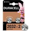 DURACELL Set di 6 batterie a bottone al litio Electronics CR2032