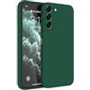 HAFFAN Custodia in Silicone TPU Compatibile con Samsung Galaxy S22+ / Samsung S22 Plus (6.6 inches), Cover Case Protettiva per Cellulare - Verde scuro