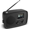 MEDION radio DAB+ con Bluetooth DRE-1 (DAB Plus, radio FM, protezione antigoccia, antenna telescopica, sveglia, funzione snooze, regolazione display, sistema di allarme ASA), nero