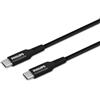 PHILIPS DLC5206C/00 - USB-C a USB-C - 200 cm e intrecciato, per caricabatterie di tipo C, colore: Nero