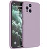 HAFFAN Custodia in Silicone TPU Compatibile con OPPO Find X3 Pro (6.7 inches), Cover Case Protettiva per Cellulare - Erba Viola