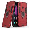 MaiJin Compatibile con Honor 8X Cover, Custodia Armor Anello Cavalletto (Funziona con il Supporto Magnetico per Auto) Case Paraurti per Huawei Honor 8X (Rosso)