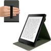 kwmobile Custodia verticale compatibile con Kobo Aura ONE - Cover con fascia mano e leggìo - Case Custodia e-Reader Flip