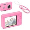 IJYHZKE Custodia protettiva in silicone per fotocamera digitale Kodak Pixpro FZ55, antiurto, antigraffio, antiscivolo, con cinturino da polso (rosa)