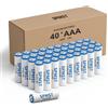 SPMST AAA Battery Alkaline Power Supply, Alkaline Battery Pack, Including Power Enhancement Components, Durable And Long-Lasting, AAA Batteries For Household And Office Equipment(40 Pack)