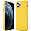 Verco Cover compatibile Apple iPhone 11 Pro Max Custodia, Silicone Liquido Gel Morbida per Apple iPhone 11 Pro Max Case 6,5 Pollici, Giallo