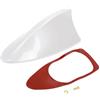 Partuto Copertura Antenna Pinna Di Squalo Bianco Perle 1 Pezzo ABS | ABS, 17x7.7x7cm, Migliora Segnale E Decorazione, Riduce Resistenza, Installazione Adesiva, Contiene Antenna E Base