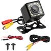 zstg Telecamera di retromarcia per auto 1080P Ultra HD, 12 LED per visione notturna, impermeabile IP68, grandangolare 170° Fish-Eye, universale 12 V-24 V telecamera posteriore per SUV camion Pickup auto