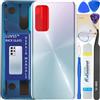 LUVSS Coperchio Copribatteria Scocca Vetro Posteriore Imposta per Xiaomi Mi 10T / 10T PRO 5G (Blu)