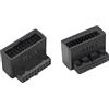 cablecc 1 set USB 3.0 20 pin maschio a femmina adattatore di estensione Up & Down angolato di 90 gradi Overmold