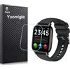 Yoomigle 6 Pezzi P66 1,85'' Smartwatch Pellicola Protettiva Compatibile con Popglory P66 1,85 Pollici Watch Proteggi Schermo Protezione Film Flessible Anti-Graffi Screen Protector