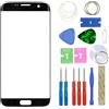 MovTEK Kit di Ricambio per Vetro Anteriore Schermo Tattile per Samsung Galaxy S7 Edge G935F Sostituzione Vetro Frontale Nero