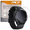 REY Pack 3x Pellicola salvaschermo per UNIVERSAL 24mm, Vetro temperato, di qualità Premium ¡Misurare prima di acquistare!