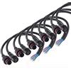 DONJON 4pin Connettore elettrico,IP65 Connettore impermeabile a LED,16AWG 20CM Connettore maschio femmina Cavo di prolunga per luci di striscia LED(5paia)