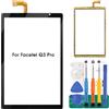 SRJTEK Kit di riparazione per Facetel Q3 Pro 10.1 pollici Tablet Touch Screen Vetro Digitalizzatore di Ricambio (Nero, LCD non incluso)