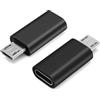 BORLTER CLAMP Adattatore da micro USB a USB C, confezione da 2 pezzi, adattatore OTG da micro USB maschio a USB C femmina, compatibile con Galaxy S7/S7 Edge, smartphone Android, dischi rigidi portatili e altro