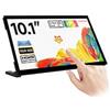 LUCKFOX for Raspberry Pi 5 10.1inch HDMI Touchscreen Plug&Play for Raspberry Pi Screen 1024x600 Portable Monitor with Stand 10 Point Touch Display with Dual-Track Speakers Second Screen for Laptop PC