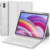 JADEMALL Custodia Tastiera per Redmi Pad Pro 12.1/Poco Pad 12.1, Italiana QWERTY Tastiera Bluetooth Staccabile per Xiaomi Redmi Pad Pro 12.1, Grigio Chiaro