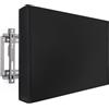 MaxAwe 107 x 67 x 13 cm, copertura per TV da esterni, resistente alle intemperie, universale, colore nero