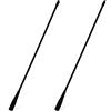 TWAYRDIO Antena Macho Sam UHF/VHF 144/430 MHz, antena Suave de látigo de Alta ganancia de 39 cm para Radio estándar de 2 vías Kenwood/YAESU/Vertex (paquete de 2)