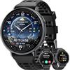 Mingdaln Orologio intelligente GPS per uomini e donne, schermo HD da 1,39 pollici, supporto per le chiamate, diverse modalità di movimento, compatibile con Android e iOS (Nero)