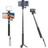 SMALLRIG Selfie Stick for Action Cameras, Extendable 7.8-37.4 inches, with Tripod and Phone Mount Model 5403