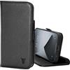 TORRO Custodia Compatibile con Apple iPhone 12 Pro - Caso in Vera Pelle di Qualità con [Slot per Schede] [Supporto Orizzontale] [Cornice Durabile] (Nero)