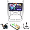 Hikity 4+64GB Android 15 Autoradio per Renault Logan 1 Sandero 2009-2015 Largus Dacia Duster con Carplay Android Auto, 9 Pollici Touch Screen con Navigatore GPS Bluetooth WiFi FM/RDS Retrocamera
